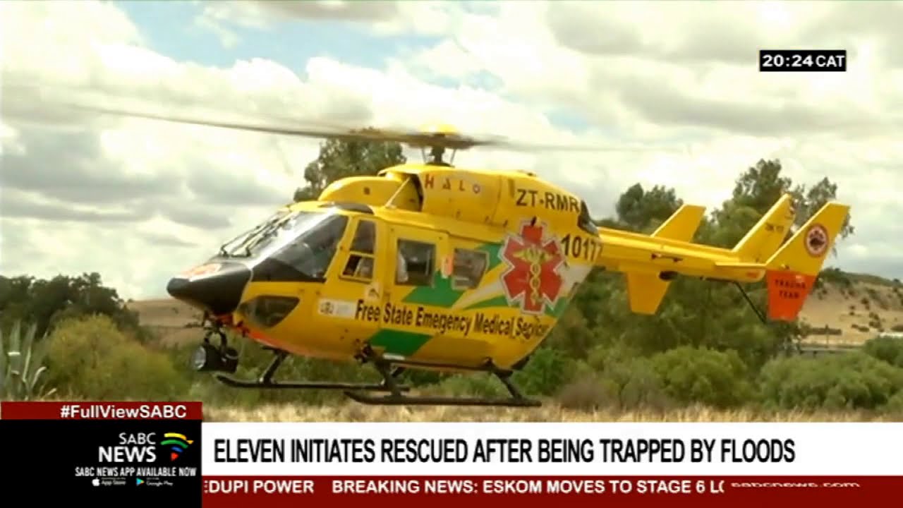 Eleven initiates rescued after being trapped by floods