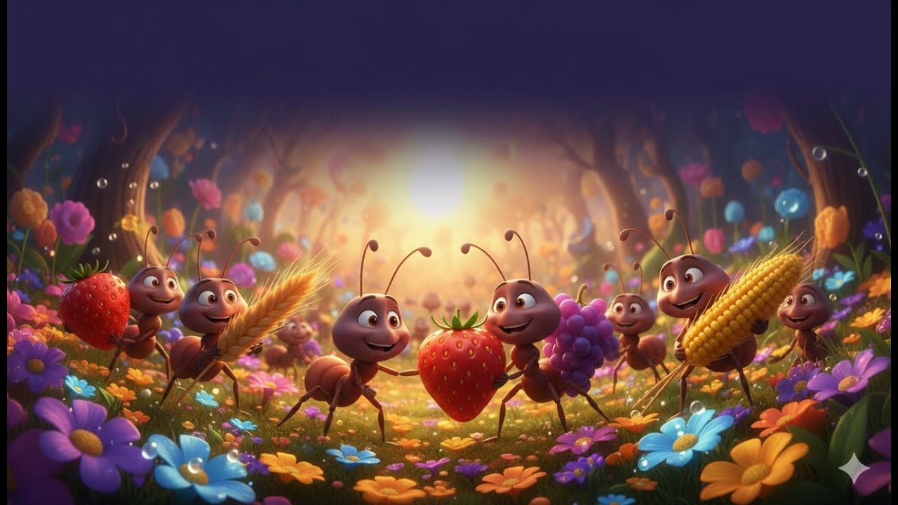 Chintu the Ant and the True Treasure | Moral Story About Courage & Unity ant and graspor moral story