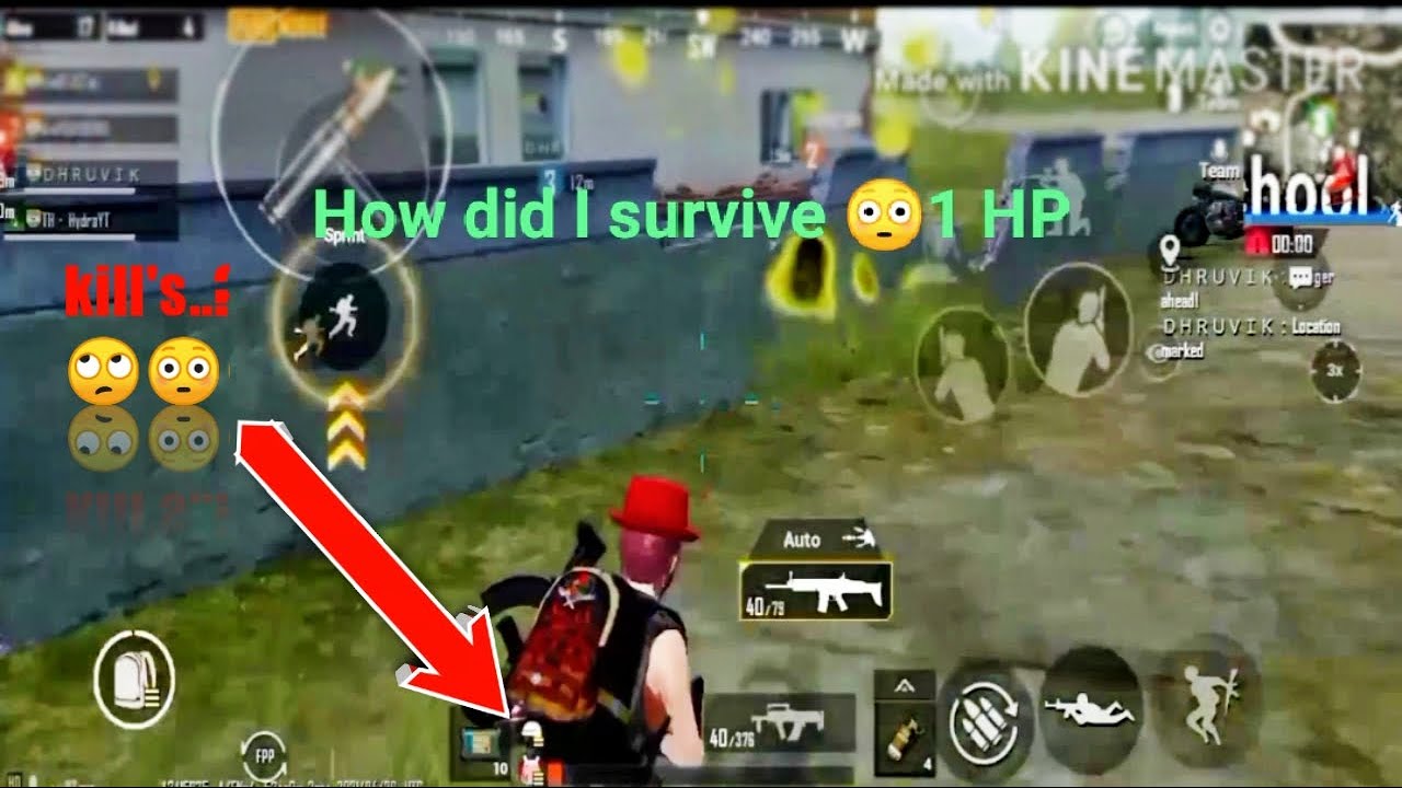 How did I survive 1 HP😳🙄