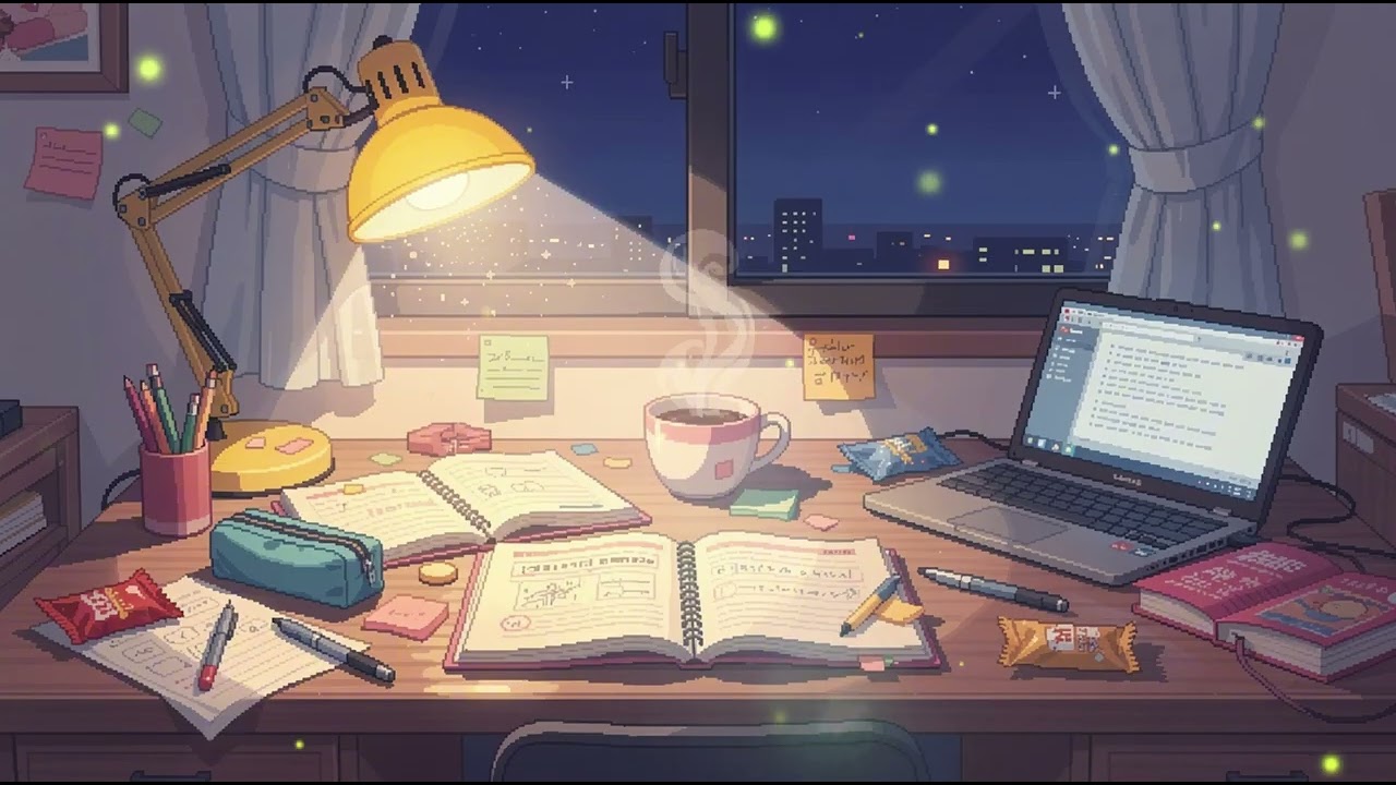 Messy Desk, Late Study Lo-Fi 🌙 Chill Beats for Focus & All-Nighters