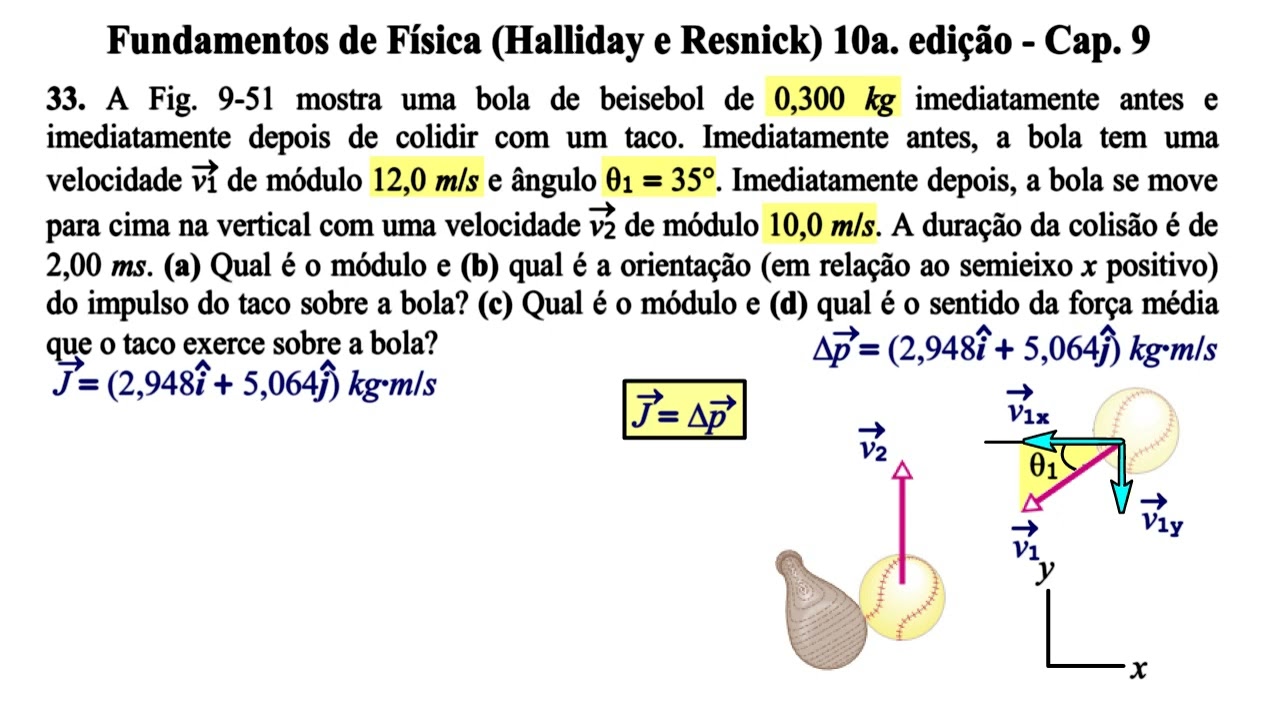 Aula 33 - Fundamentos de Física (Halliday e Resnick) 10a. Edição - Cap 9.