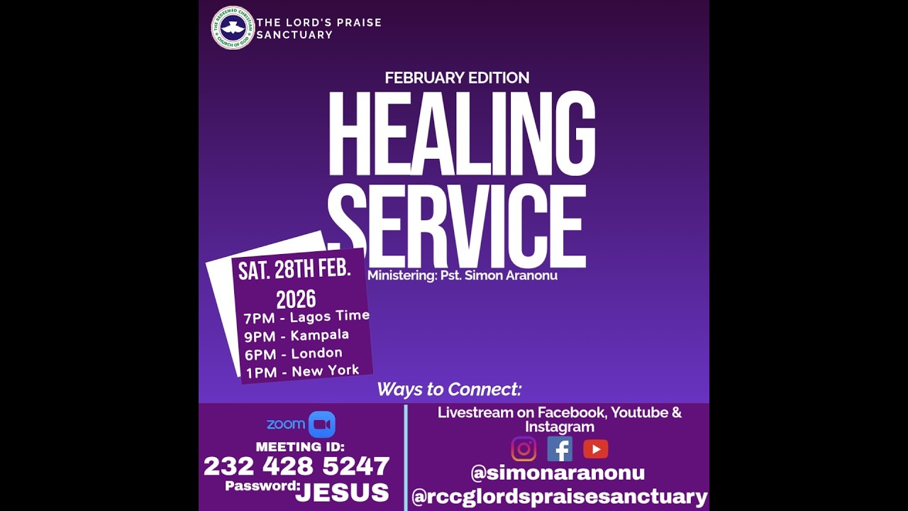 DIVINE HEALING SERVICE || FEBRUARY 2026 || MINISTERING: PASTOR SIMON ARANONU
