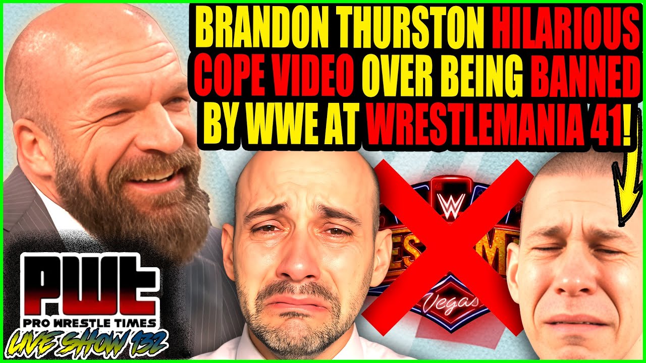 Brandon Thurston HILARIOUS COPE Video Over Triple H BANNING WrestleNomics From WWE WrestleMania 41!