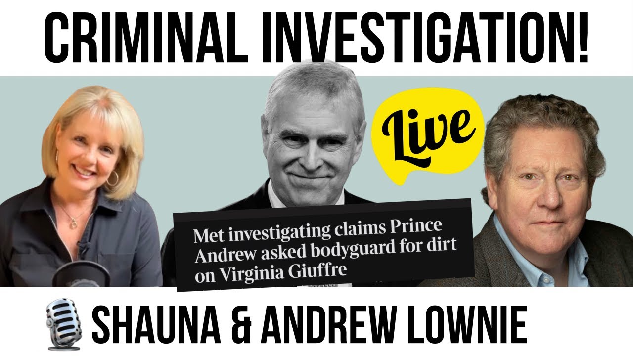 The PALACE Covered Up? Shauna & Andrew Lownie LIVE #andrewlownie #princeandrew
