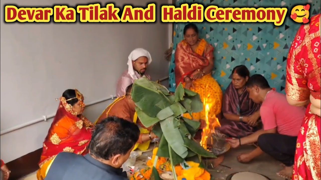Devar Ka Tilak And Haldi Ceremony🥰 | Priya Vivek Vlog 🧿