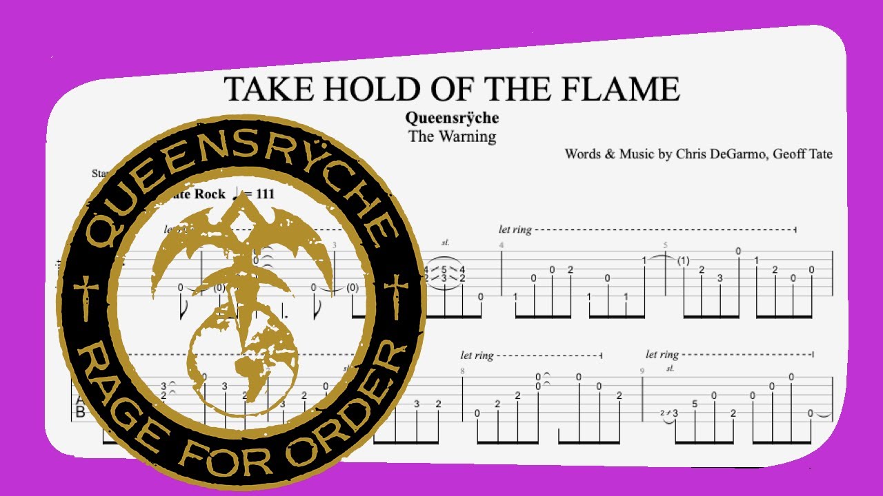 QUEENSRŸCHE - TAKE HOLD OF THE FLAME - Cover & TABS