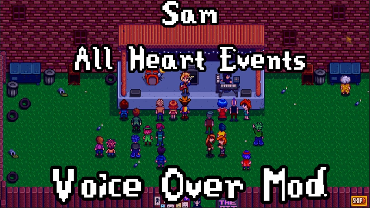 STARDEW VOICE MOD - SAM All Heart Events