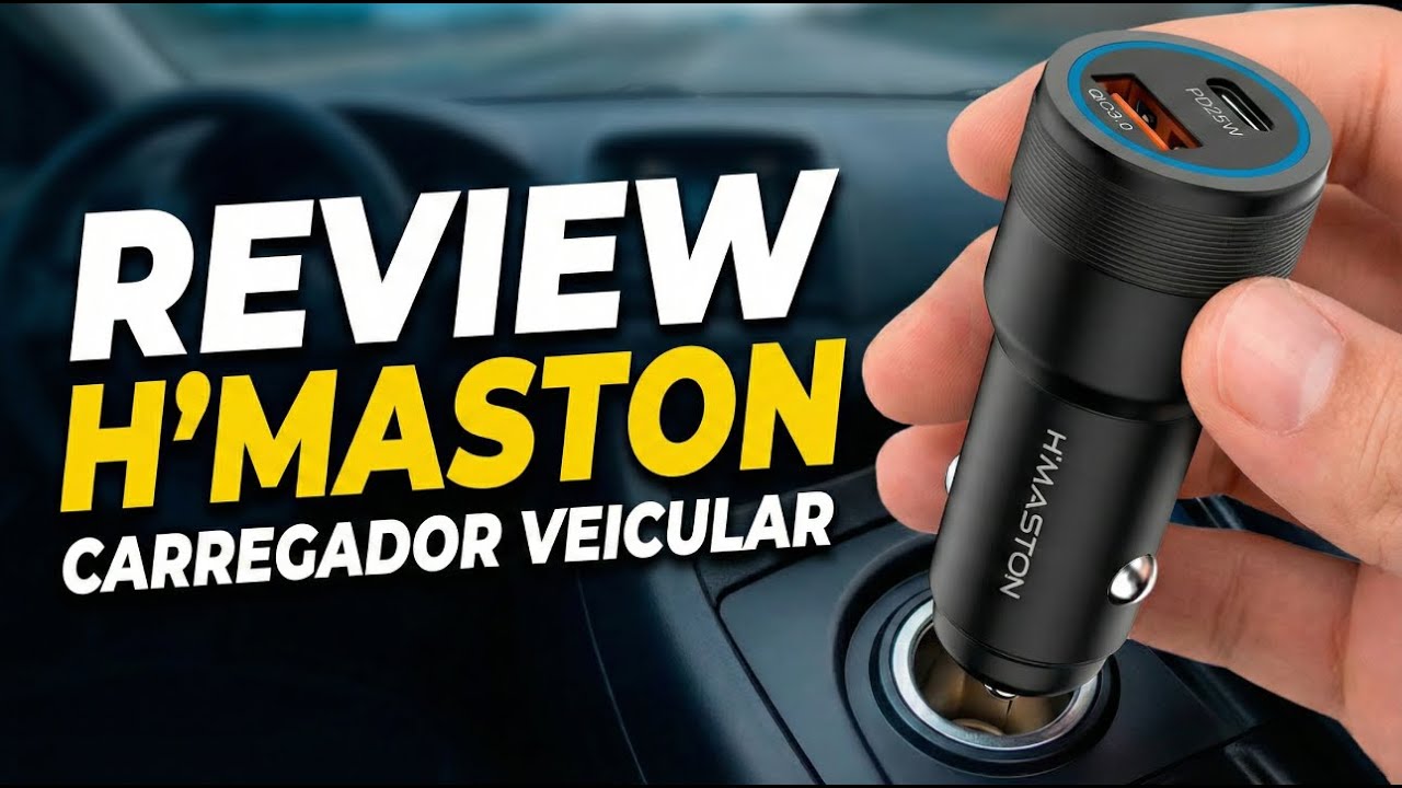 O MELHOR CARREGADOR DE CARRO BARATO QUE JÁ VI - HMASTON L07
