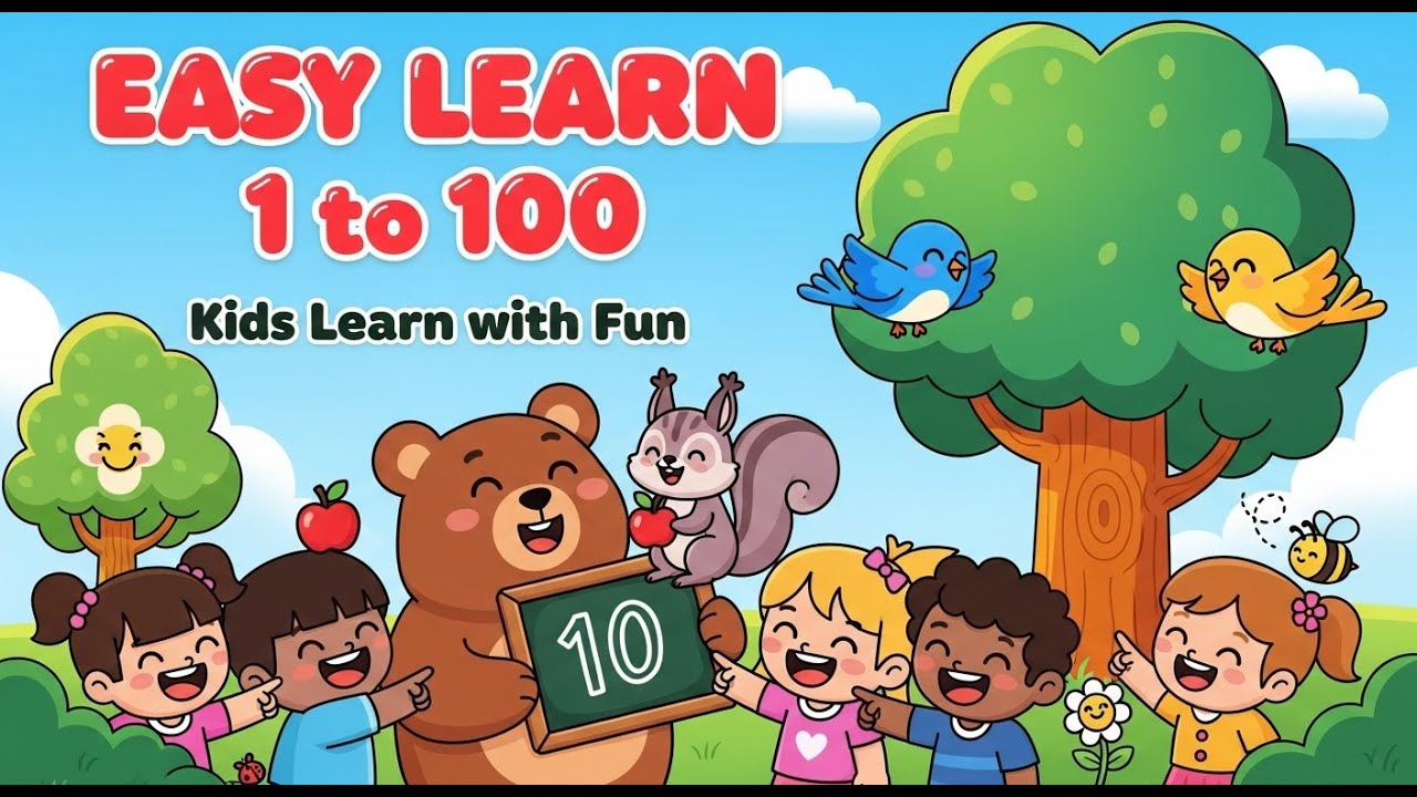 Learn Numbers 1 to 100 | Counting 1 to 100 for Kids | Let’s Count 1 - 100 | Basic Counting 1 - 100