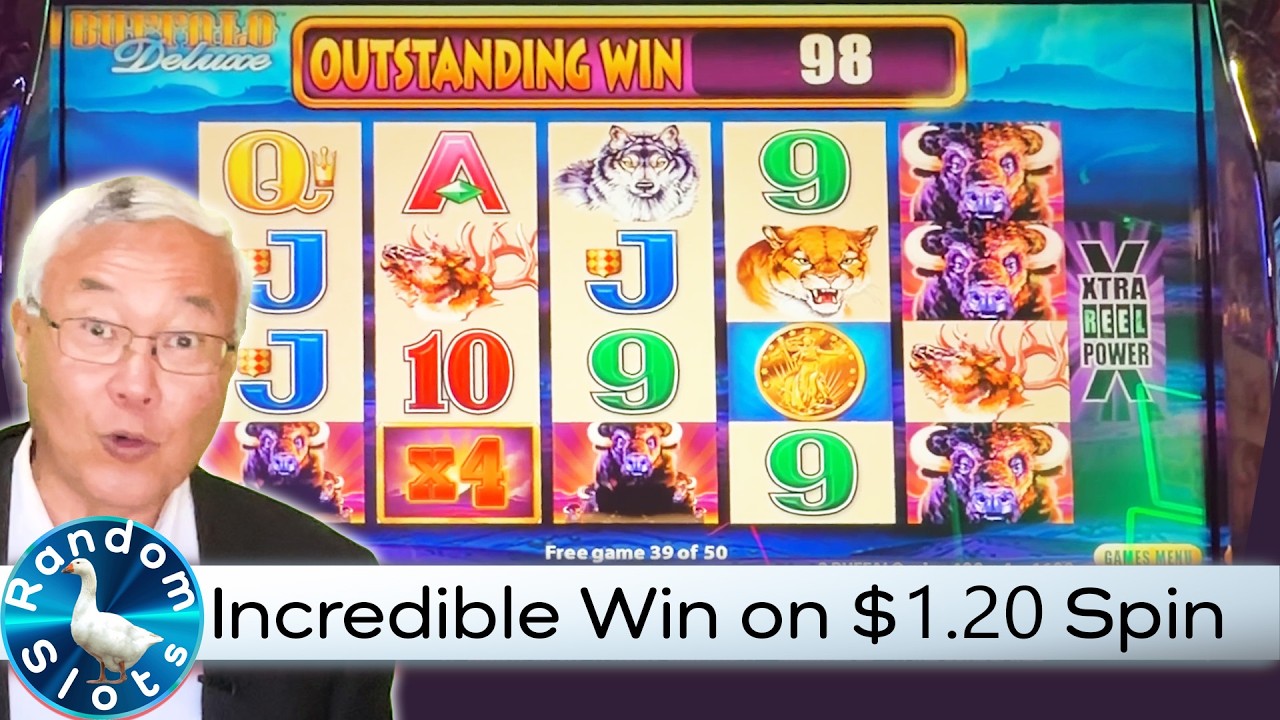 Bonus w automacie Buffalo Deluxe i niesamowita wygrana w Buffalo Gold