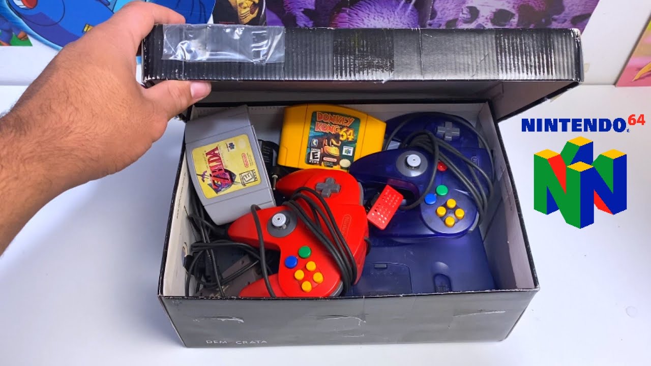 CHEGOU uma CAIXA da NASA com NINTENDO 64 SABORES e JOGOS