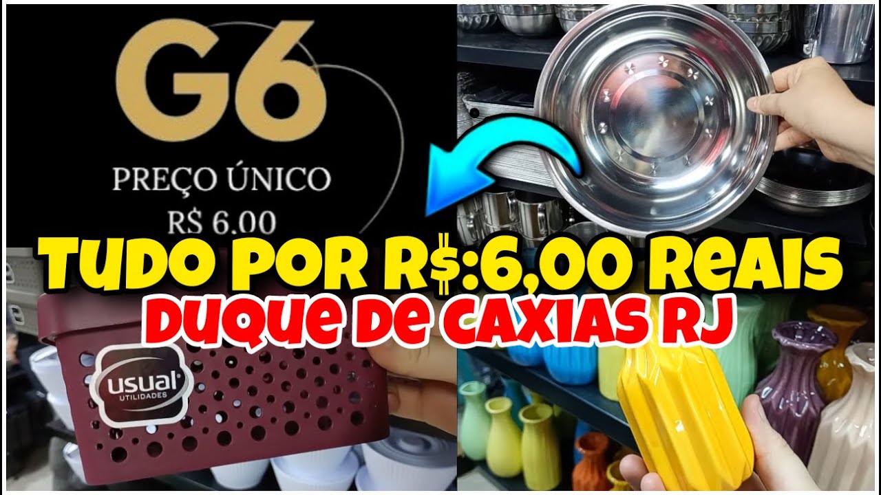 ✅ACHADINHOS NA G6 TUDO POR R$:6,00😱DUQUE DE CAXIAS RJ 🥰😘#achadinhos #tour #achados