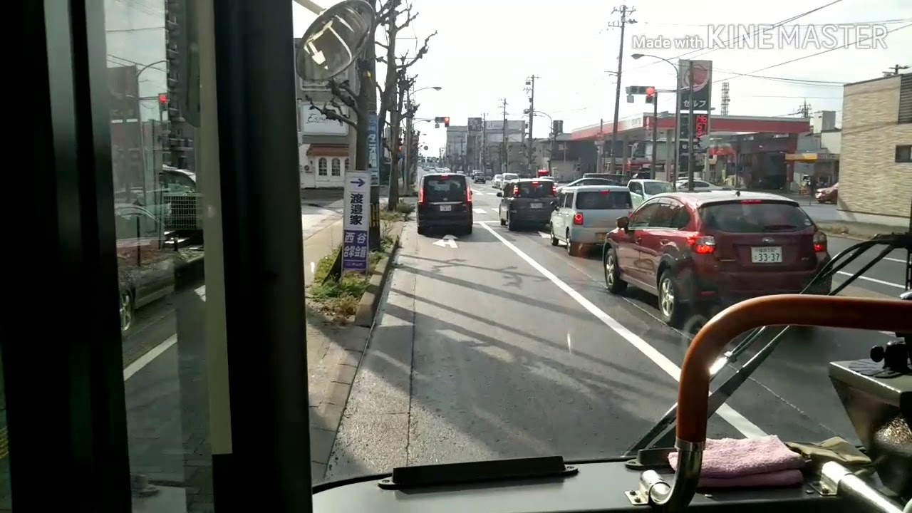 京福バス 前面展望 [71]福井駅～運動公園循環～福井駅