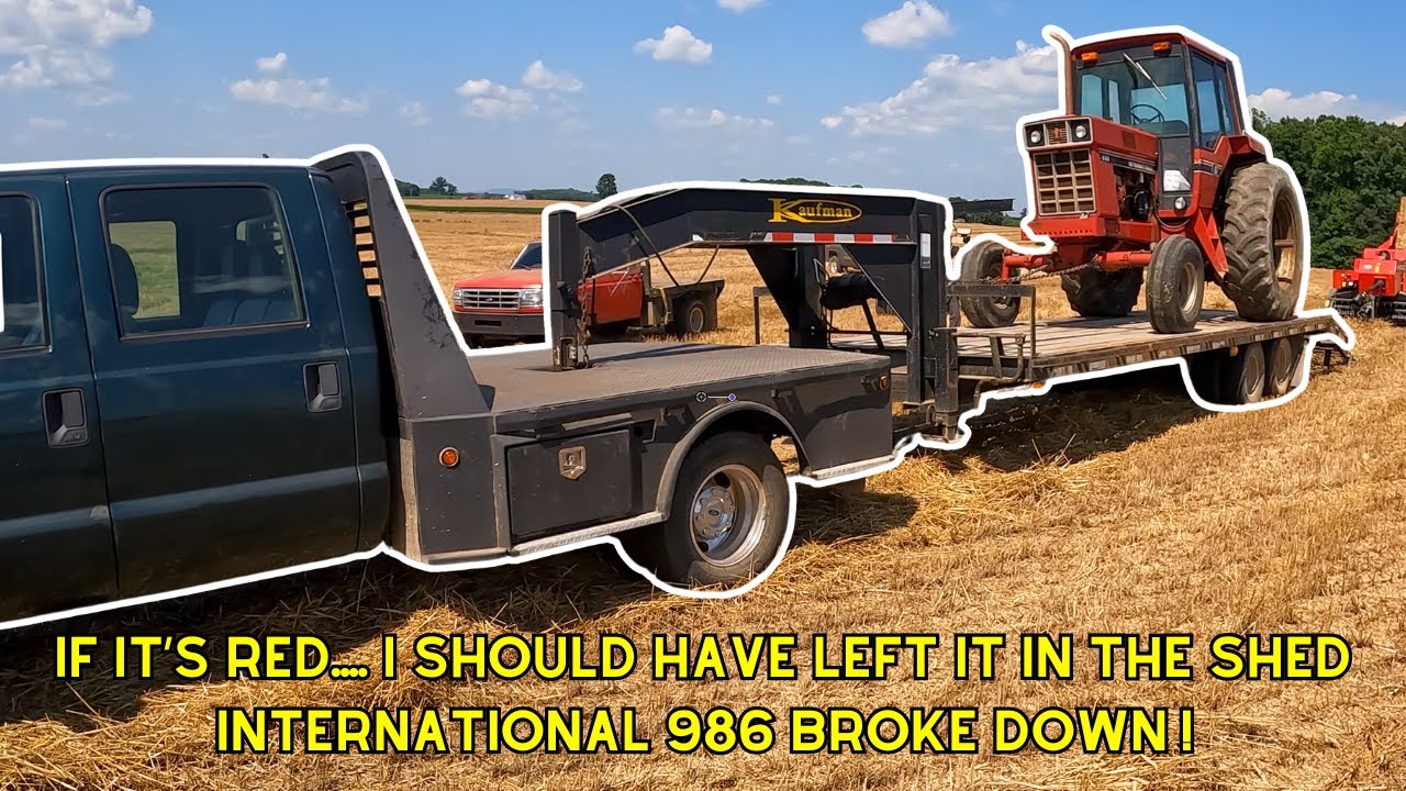2025 Straw Harvest Has Come To a Halt | IH 986 Broke Down