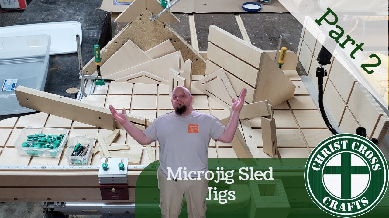 Обновление саней для кросс-реза Microjig Matchfit Inspired и новые джиги, часть 2