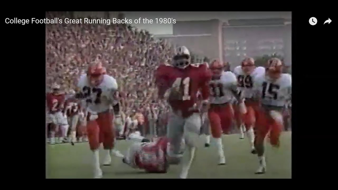 College Football's Great Running Backs of the 1980's