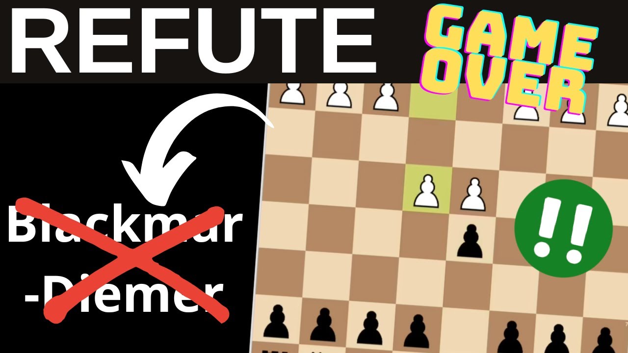 🔥 Опровержение гамбита Блэкмара-Димера♟️