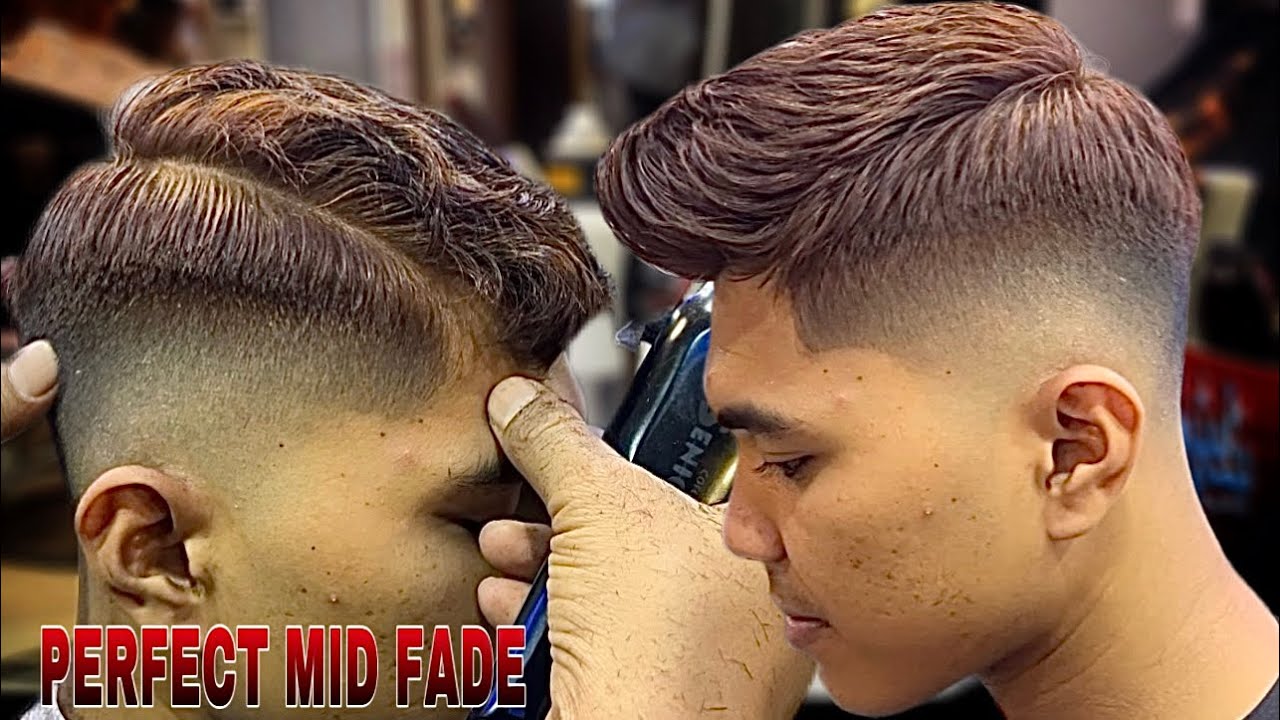 Perfect mid fade - basic mens haircut__easy way to mid fade / TUTORIAL