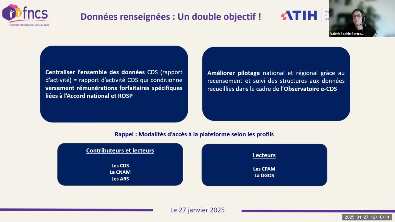 Webinaire ATIH, ouverture et présentations 27.01.2025