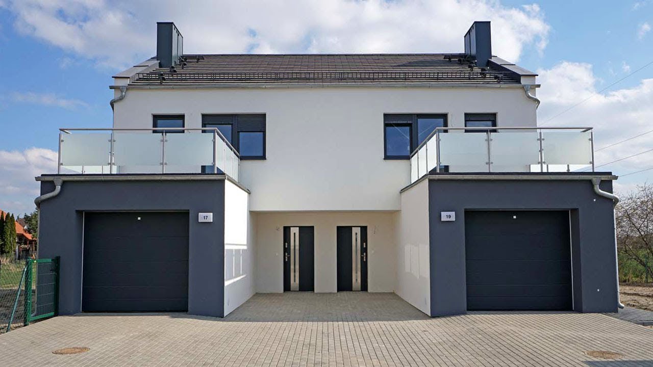 Oglądamy dom bliźniak 107 m2 z garażem - Osiedle Sady / Tarnowo Podgórne