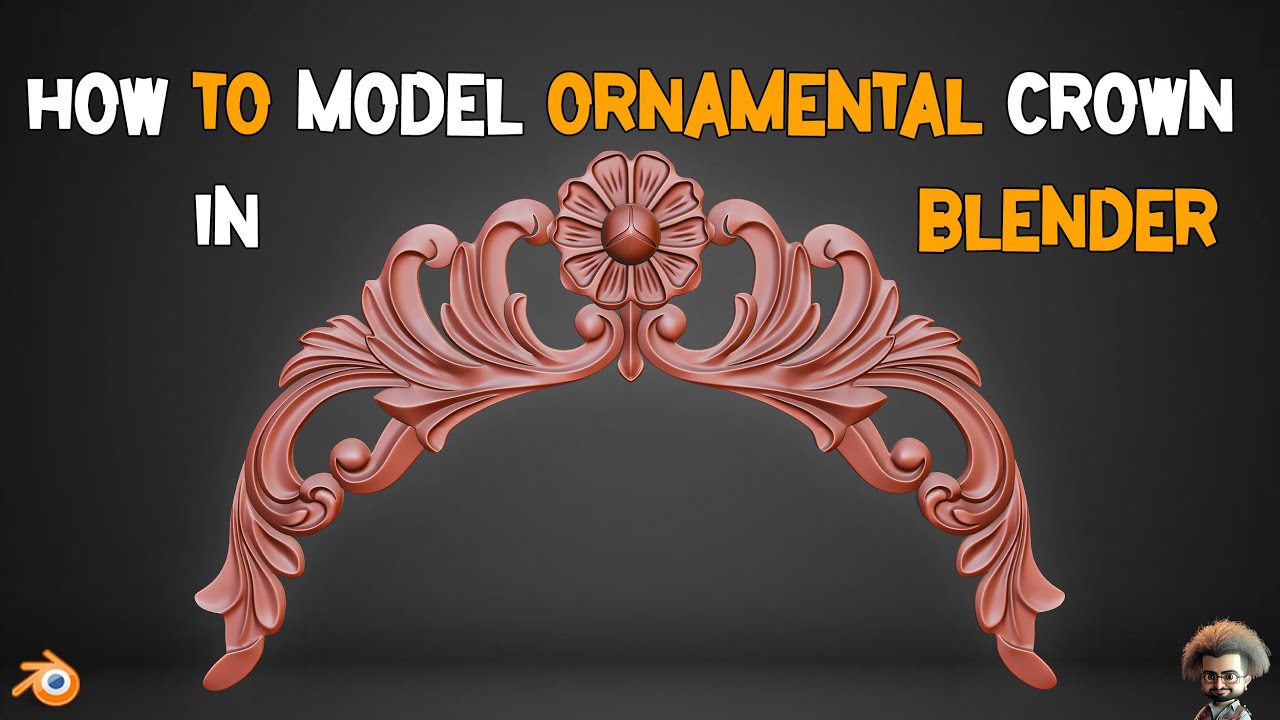 How To Model Ornamental Crown In Blender