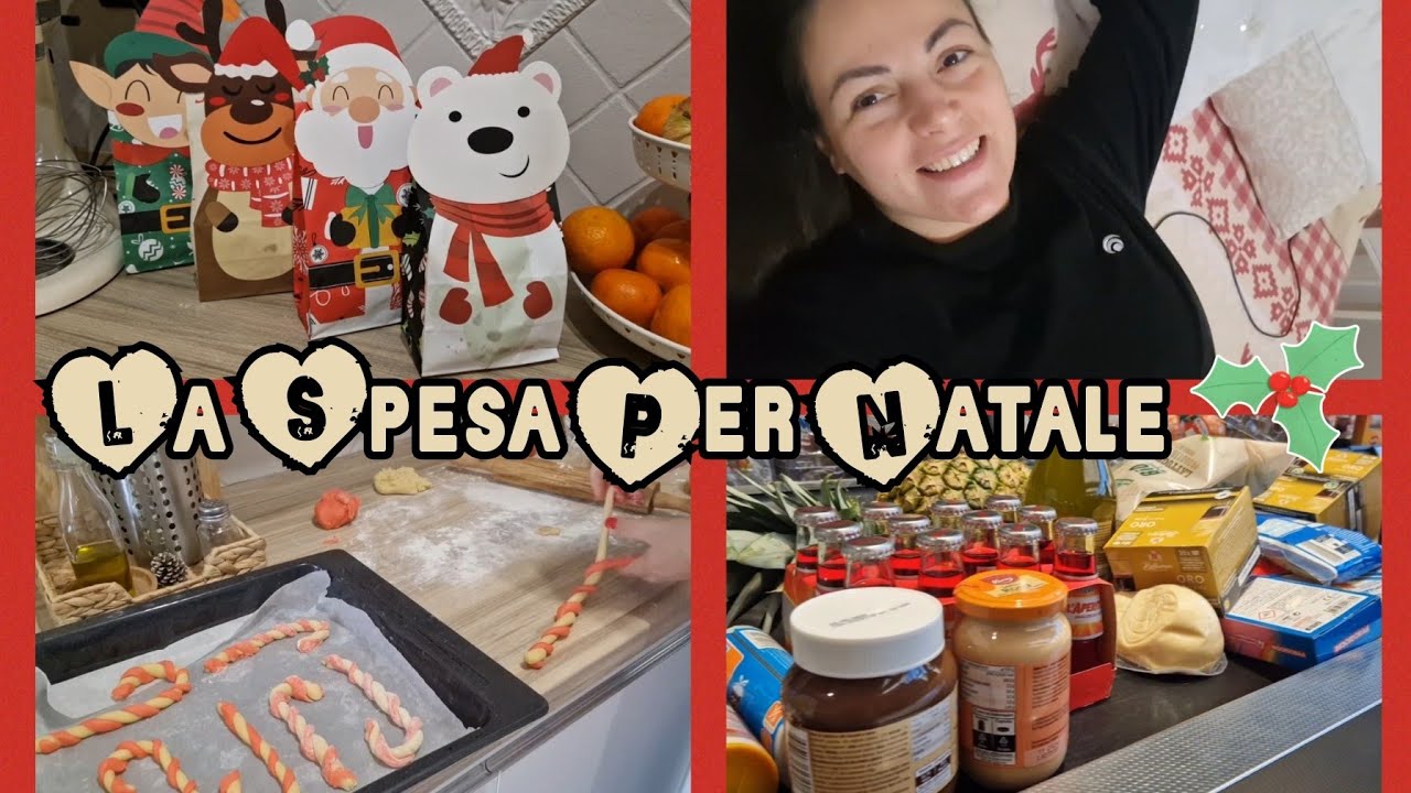 Vlogmas #16/Spesa per Natale/il nostro menù per il cenone della Vigilia/Candy cane di pasta frolla