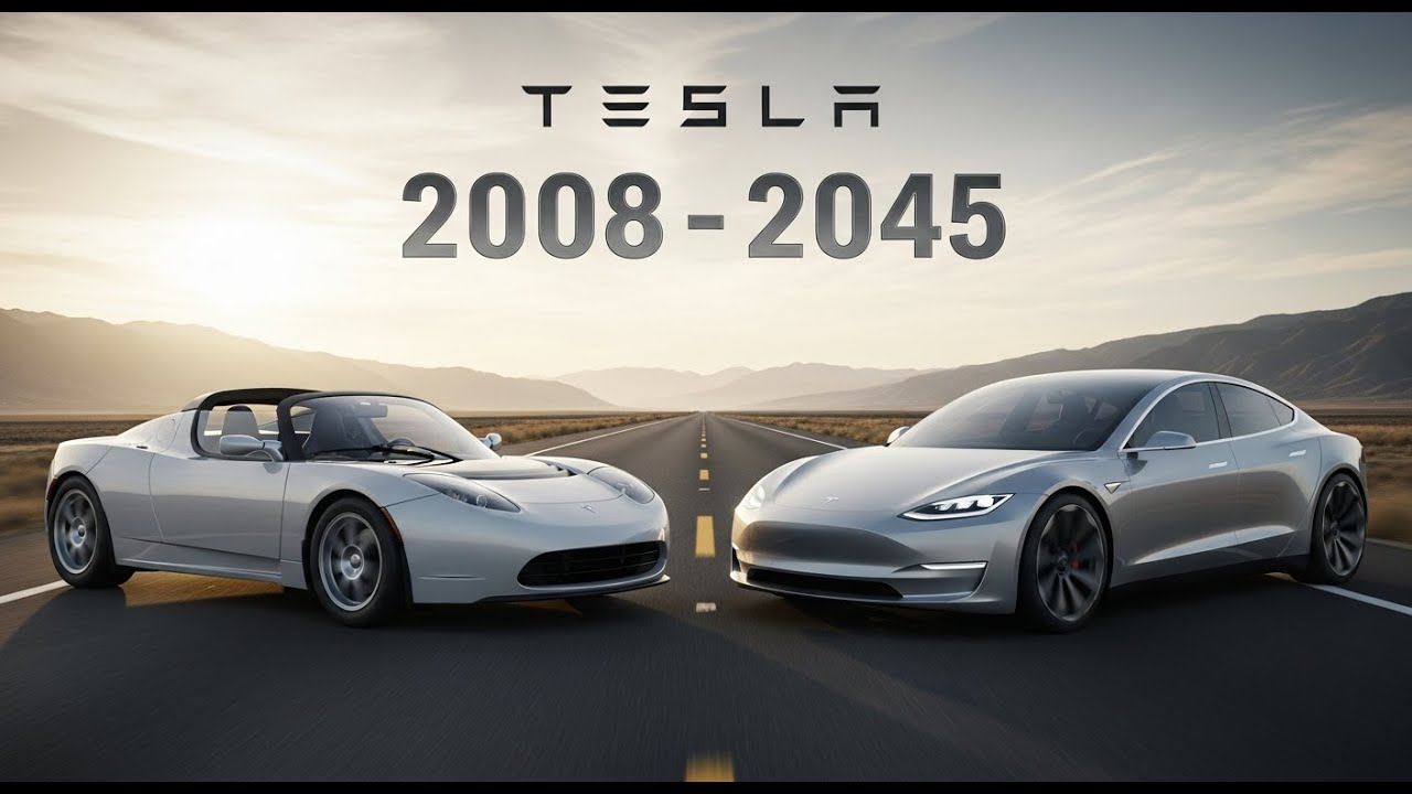 Tesla Evolution 2008–2045 | Old vs New Electric Cars