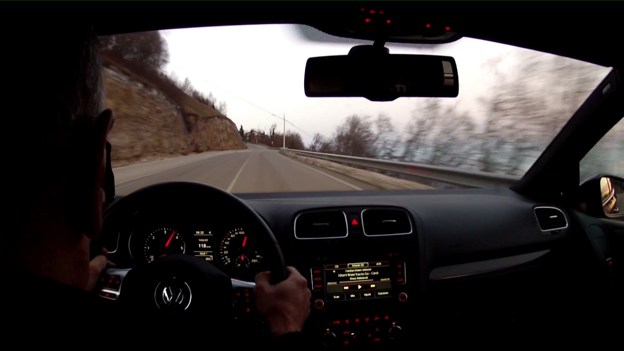 VW Golf 6 GTD-DSG - Qualche curva ed allungo... in direzione del tramonto, in HD.