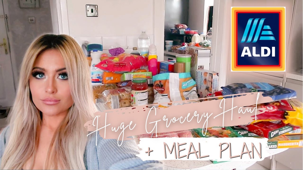 HUGE ALDI HEALTHY GROCERY HAUL & MEAL PLAN | ALDI FOOD SHOP