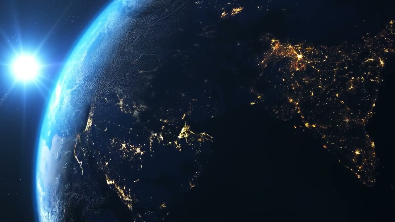 Planet Earth Spinning in Space 4K 🌍 | Beautiful Relaxing View from Orbit