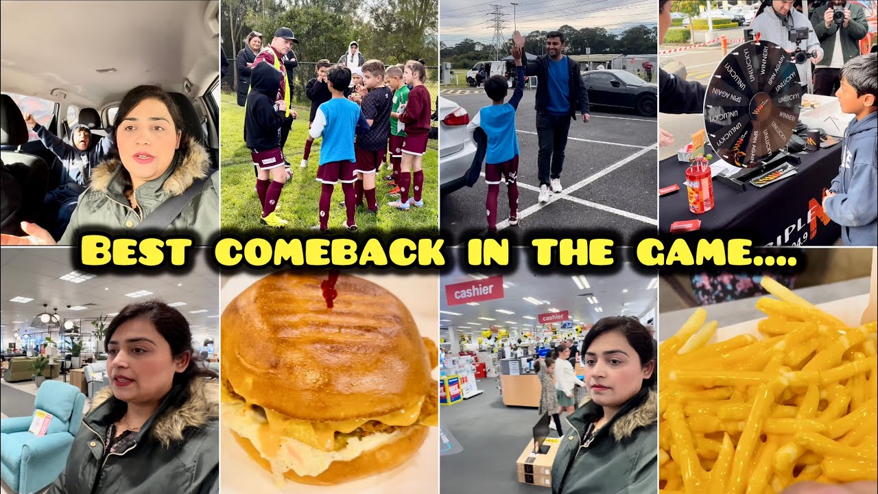 Weekend Routine In Sydney | Best Football Match Comeback| Lets Go Harvey Norman For Shopping & Event