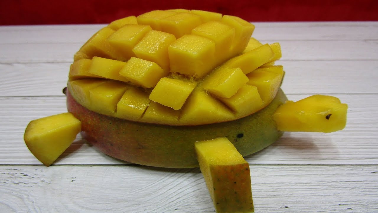 FRUIT NINJA /HOW TO MAKE A TURTLE WITH MANGO/MANGO DESIGN