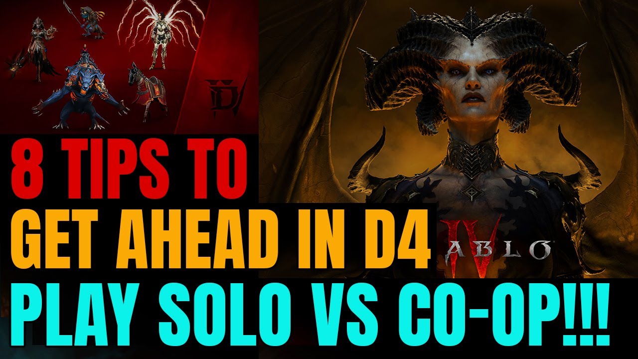 When To Play SOLO Vs CO-OP In Diablo 4 Explained!! Giveaway WINNER SELECTED!!
