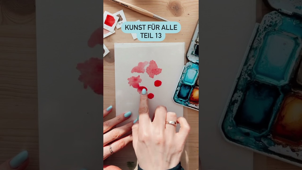 Einfacher Aquarell Blumen Trick zum malen lernen 