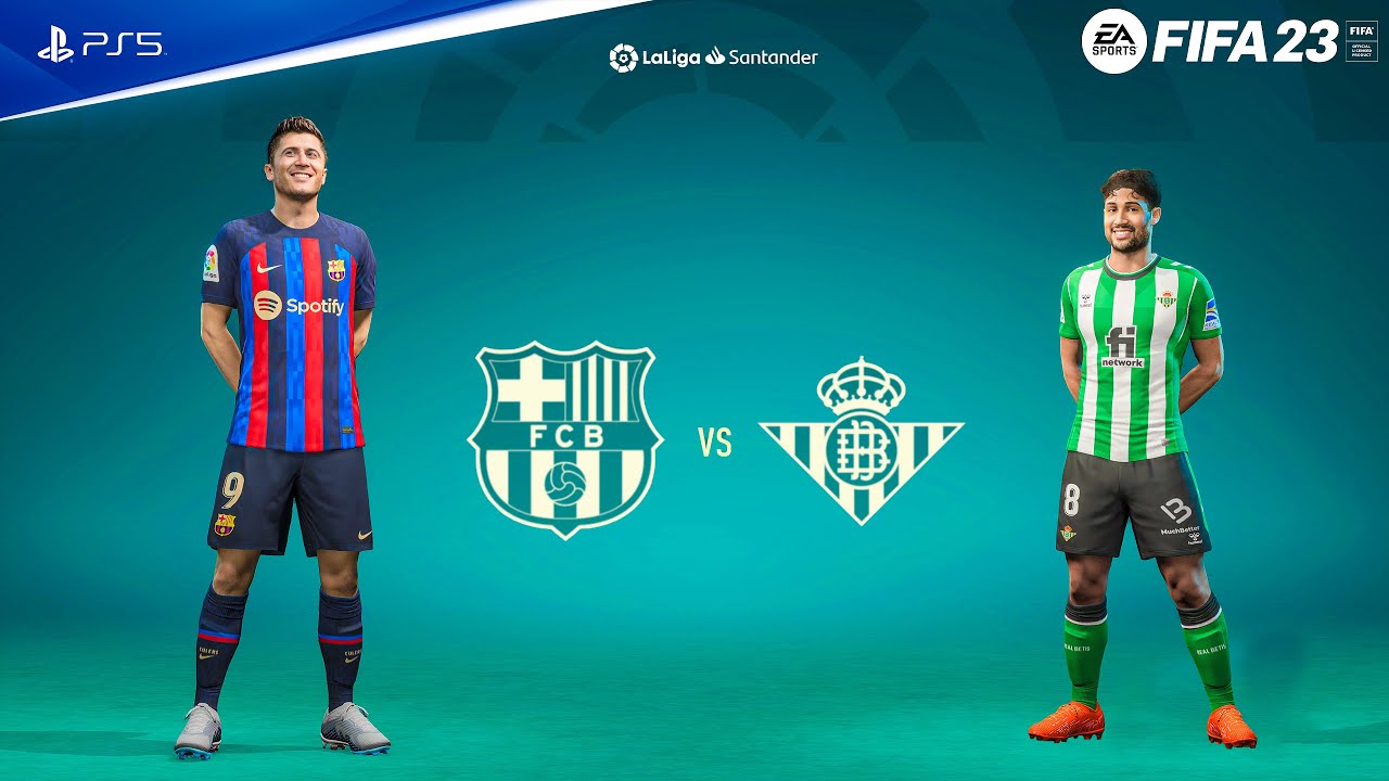 FIFA 23 - Barcelona vs Real Betis Balompié - La liga 22/23 Full Match | PS5™ Gameplay [4K60]