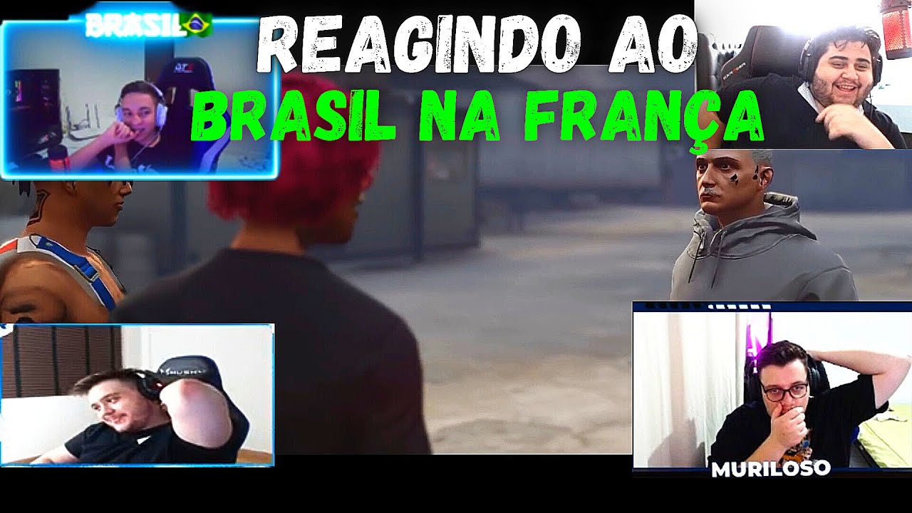 STREAMERS REAGINDO AO BRASIL NA TROPA DA FRANÇA ! - GTA RP