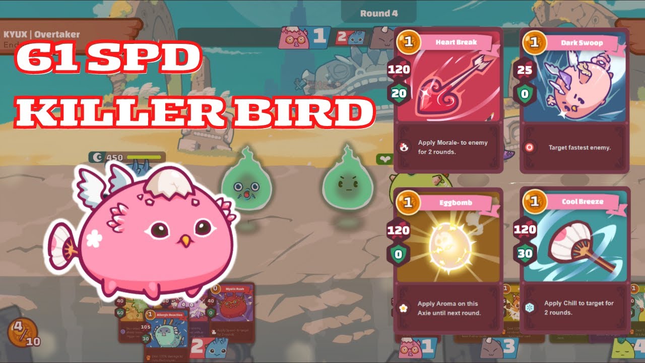 Axie Infinity Gameplay | 61 Speed Backdoor Killer Bird