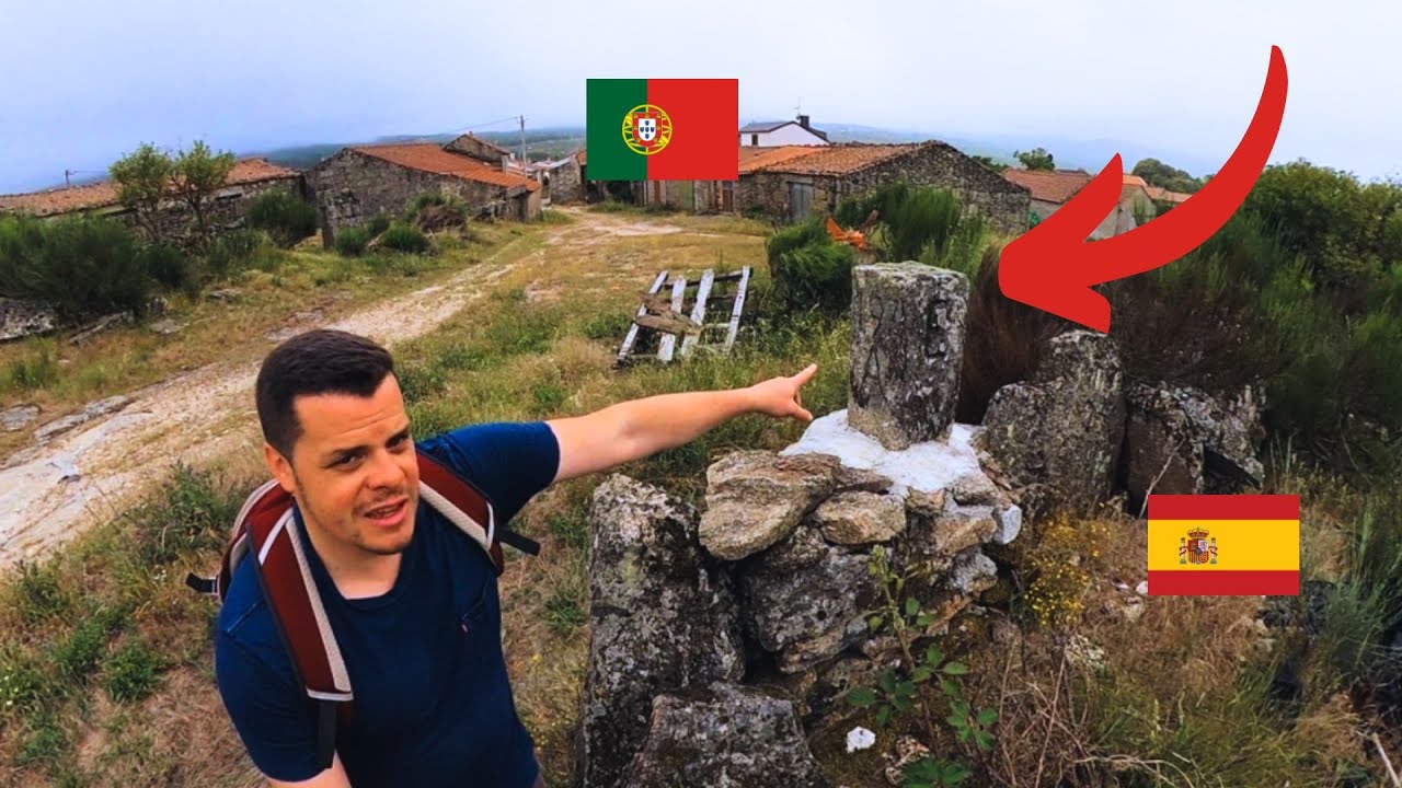 Esta piedra es la frontera!! La Raya Norte ESPAÑA y PORTUGAL 1