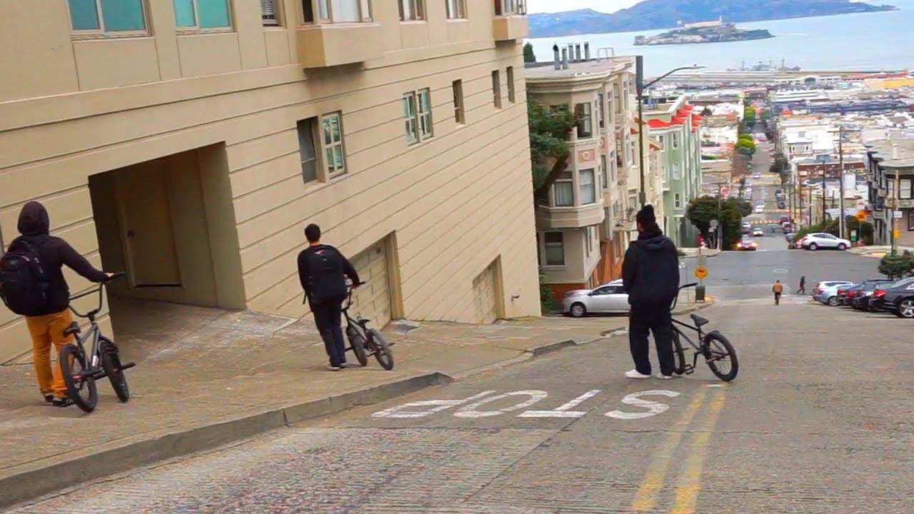 BMX - EXPLORING THE MOST INSANE HILLS IN SAN FRANCISCO