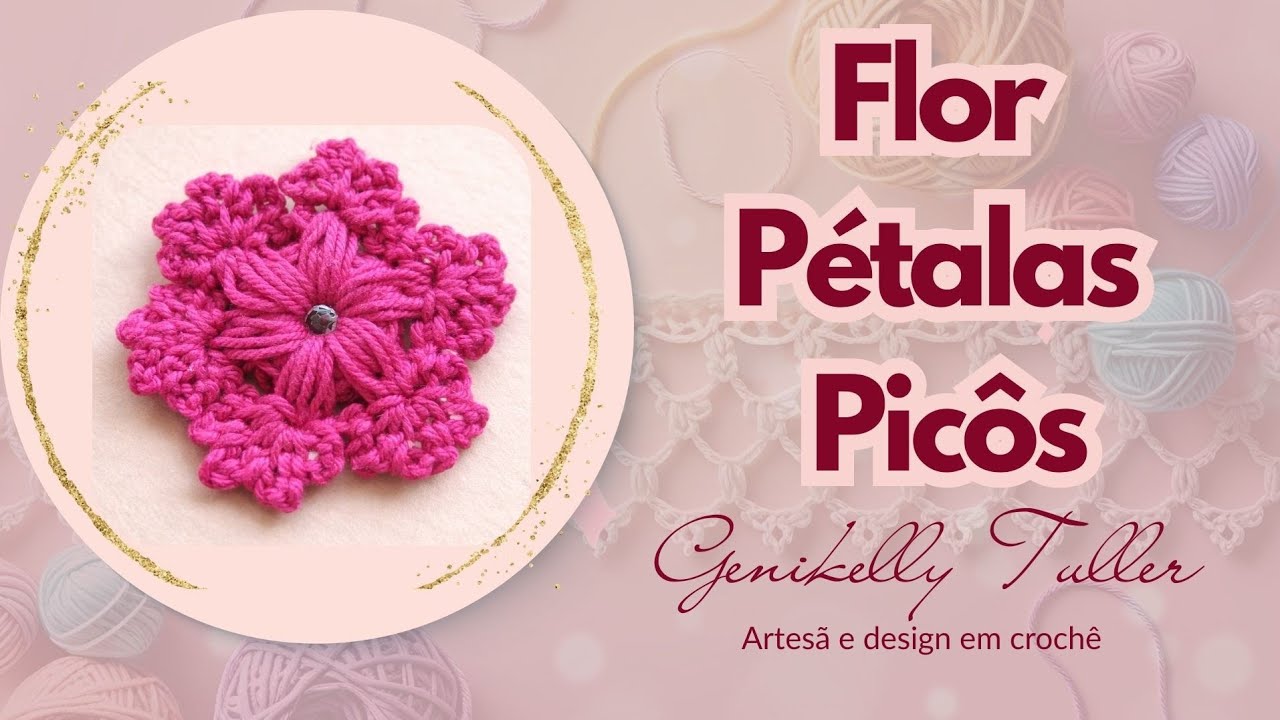Flor de crochê linda e fácil!