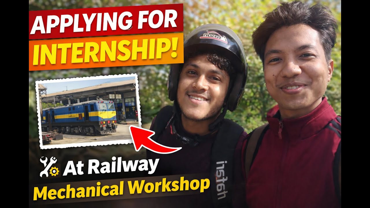 We went to apply for an internship at a Railway Mechanical Workshop