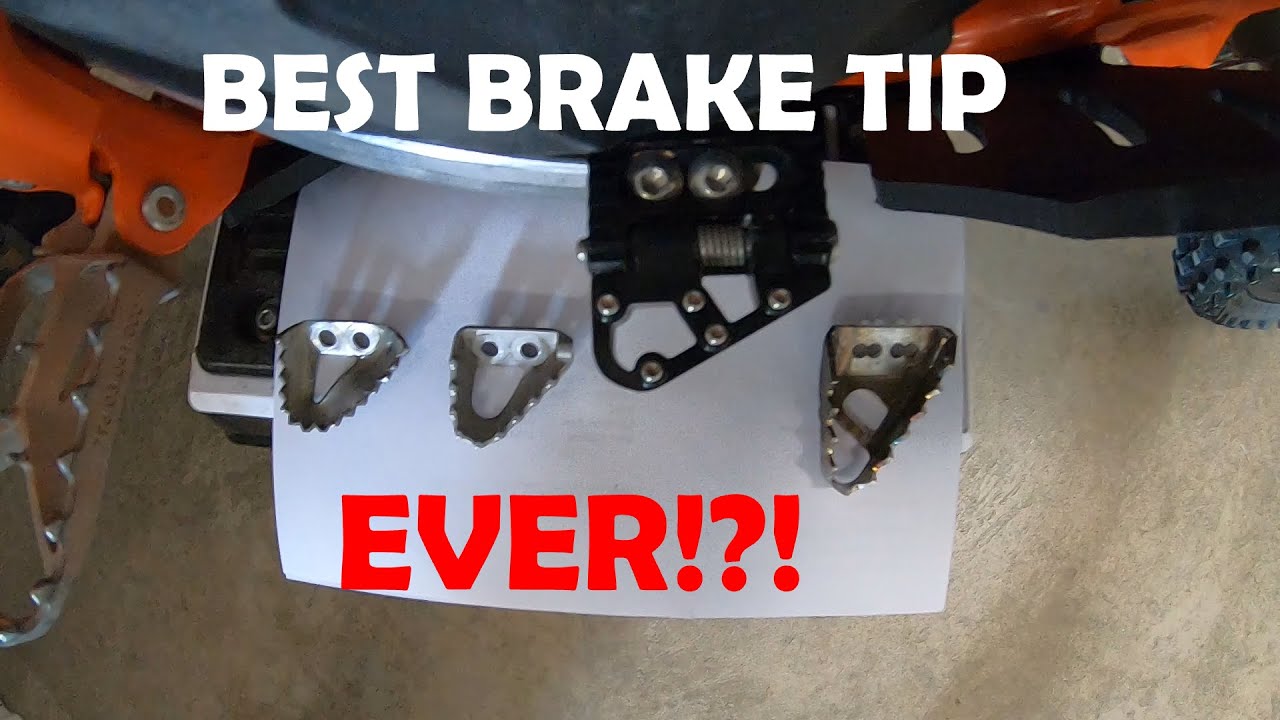 KTM & Husqvarna 300 TPI Brake Pedal Tip Options and Review BEST BRAKE TIP EVER!?!