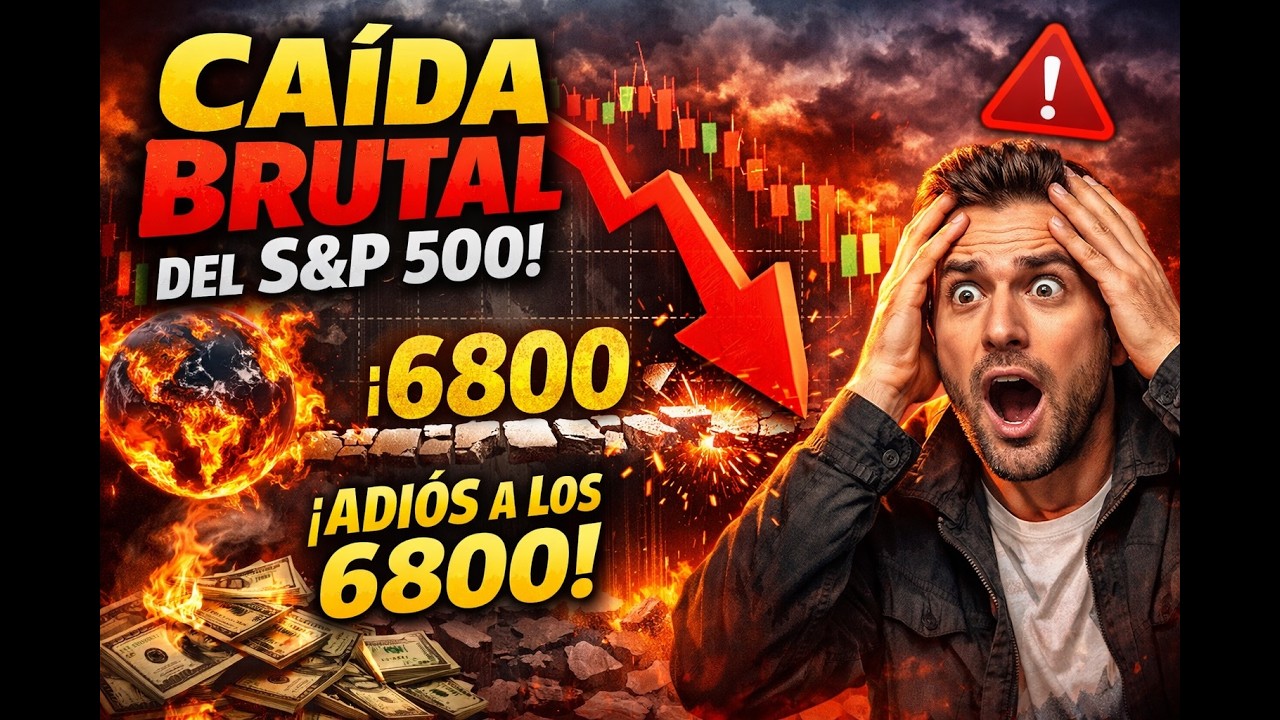 S&P 500: se pierde el soporte de 6800 en pleno décimo impulso