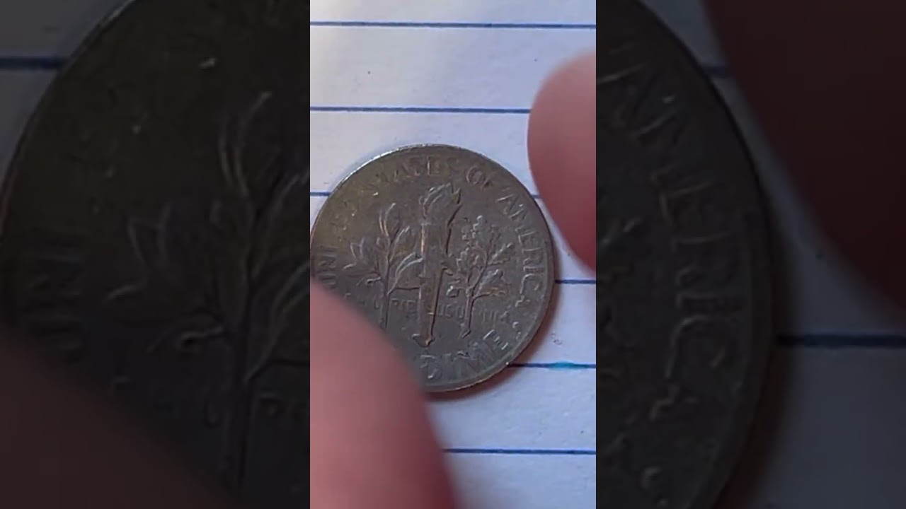 1972 Roosevelt dime &ndash; front and back of coin