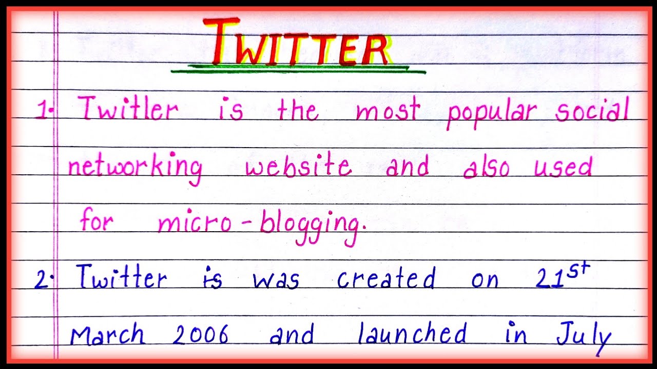 10 Lines on Twitter in English| Essay on Twitter| Twitter Essay in English|