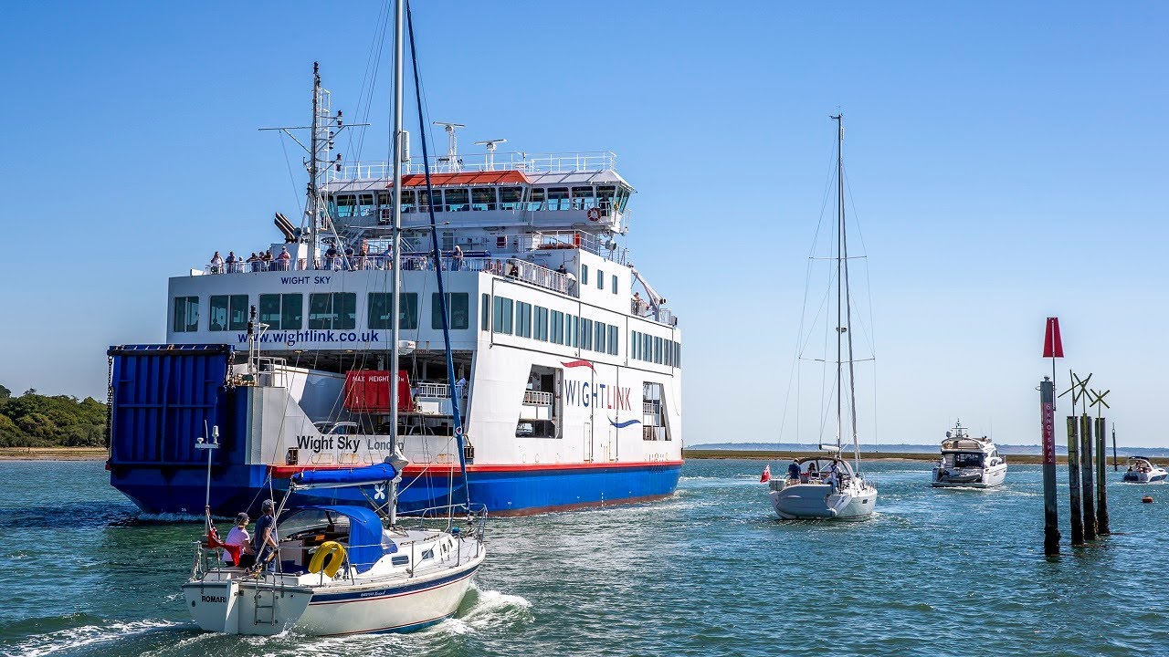 Safe boating around the Wightlink Lymington ferry