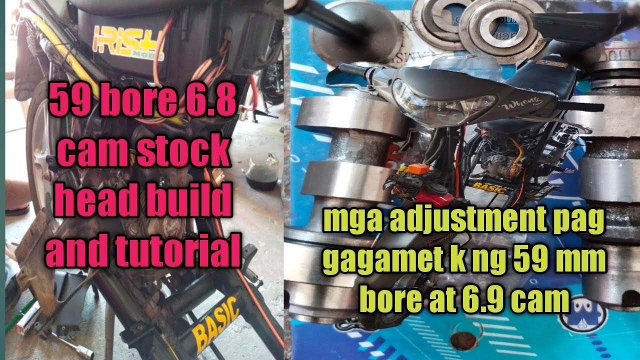 59 mm bore 6.8 cam stock head build & tutorial