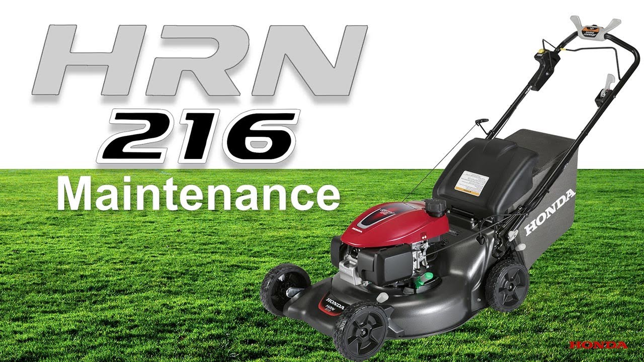 Honda HRN216 Lawn Mower Maintenance