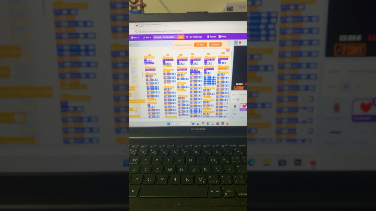 150 Sprites, tons of code #scratch #undertale #sans #animation #foryou #youtube #scratchanimation