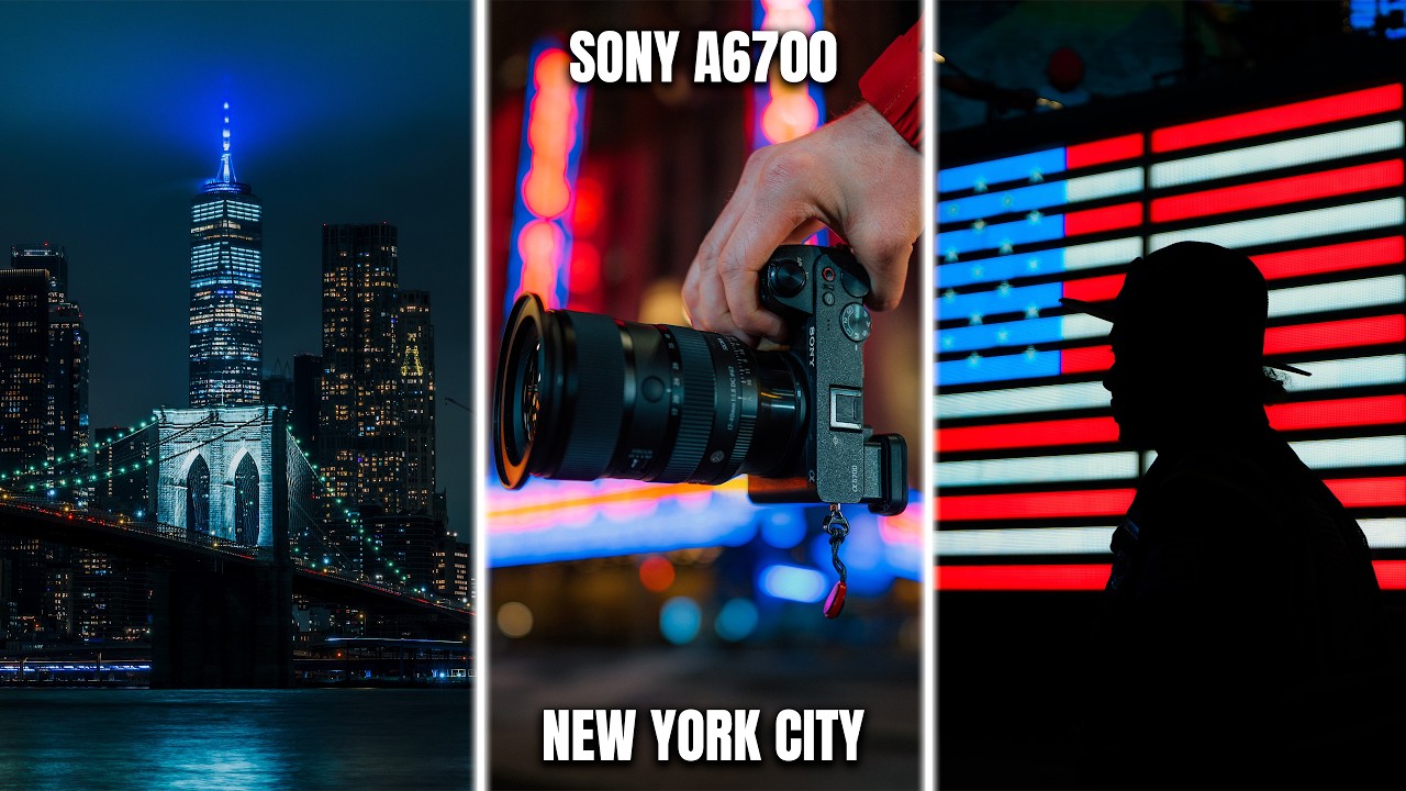 Фотоаппарат Sony A6700 в ночном Нью-Йорке! 20 минут уличной фотографии. [Вид от первого лица]